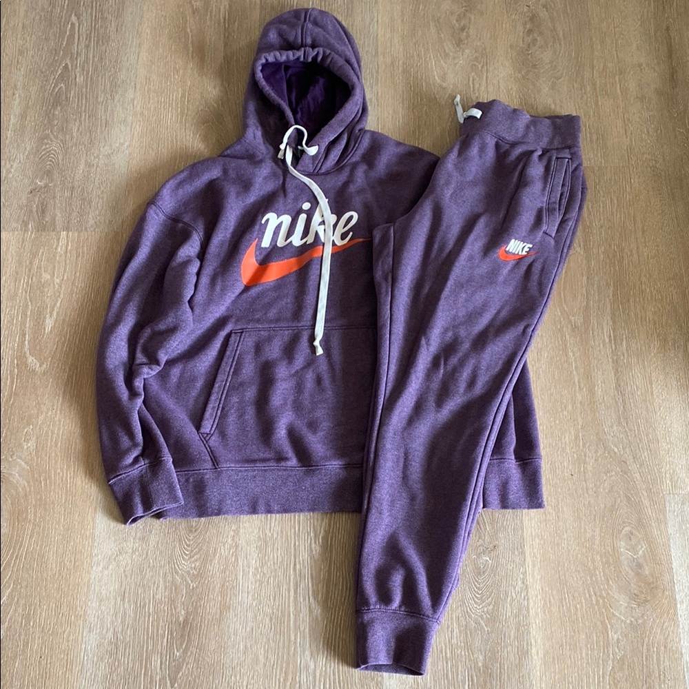 Nike Purple Hoodie and Joggers Set